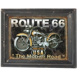 Vekrakis Πίνακας Διακοσμητικός "Route 66" 38Χ47 cm