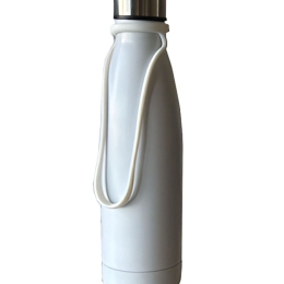 DreamHouse Θερμός Μπουκάλι 500ml Ανοξείδωτο Ατσάλι με Χερούλι Λευκό