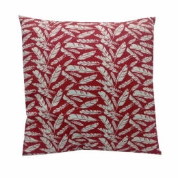 Vekrakis Μαξιλάρι Φιγούρας με Γέμιση 45×45εκ Polycotton Feather Κόκκινο