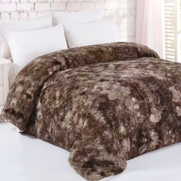 Borea Γούνινο Κουβερτοπάπλωμα Υπέρδιπλο 220x240 - Fake Fur Καφέ