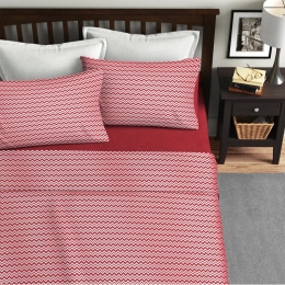 Ariete Casa Σετ Σεντόνια Μονά 160×240 - Zig Zag Κοραλί