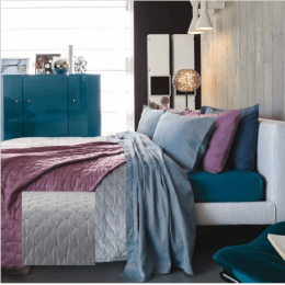 Amo la Casa Κουβέρτα Velour Υπέρδιπλη 200Χ250 - Cloe Γκρι