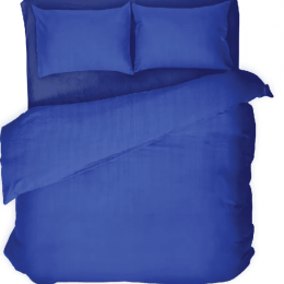 Isadore Lorraine Σετ Παπλωματοθήκη Βαμβακοσατέν King Size 240x270 Μπλε / Μπλε Σκούρο
