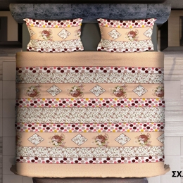 Ariete Casa Σετ Σεντόνια Υπέρδιπλα 220×240 Microfiber - DISON Μπλε/Πράσινο