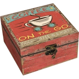 Διακοσμητικό Κουτί “Coffee on the Go” 13Χ13Χ7