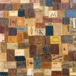 Lalos Χαλί Δερμάτινο 120x180 - Leather Labels Καφέ