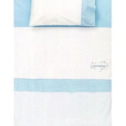 Σετ Σεντόνια Bebe Colorful 120x170 - 30x40 Μπλε