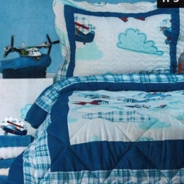 Κουβερλί Μονό 160x220 Σχ.Fun Microfiber/Polyester Μπλε