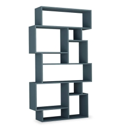 Βιβλιοθήκη Karmato pakoworld χρώμα πετρόλ 96x25.5x168.5εκ