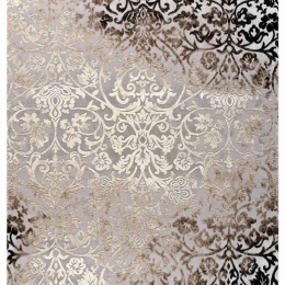 Χαλί Vintage 19242-957 Silver-Brown Merinos 200X290cm