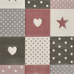 Χαλί Diamond 20339-755 Round Grey-Pink Merinos 160X160 Round