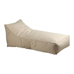 Taco πουφ ανάκλιντρο αδιάβροχο ύφασμα sand 70x140x60 εκ
