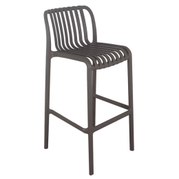 Moda σκαμπό bar στοιβαζόμενη pp mocha 45x49x101 εκ