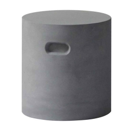 Σκαμπό από τσιμέντο Concrete γκρι κυλινδρικό 37x40 εκ