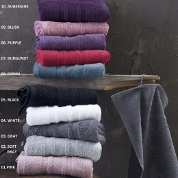 Laura πετσέτα soft gray χεριών 30x50 εκ