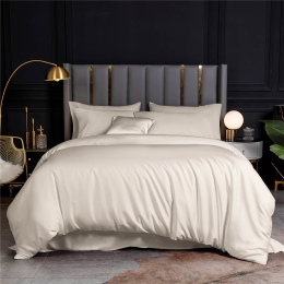 Bamboo μπεζ σετ σεντόνια 250x270 εκ
