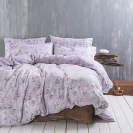 Mayfair σετ σεντόνια φανελένια σε λιλά απόχρωση 160x260 εκ