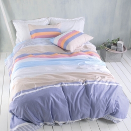 Jesse μπλε σετ σεντόνια υπέρδιπλο flannel 230x260 εκ 