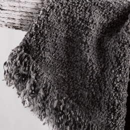 Beckett ριχτάρι γκρι σκούρο 180x240 εκ