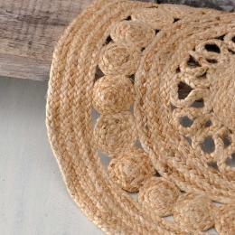 Cougar χαλάκι σε μπεζ απόχρωση ψάθινο 120 εκ