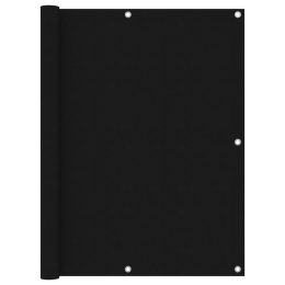 Διαχωριστικό Βεράντας Μαύρο 120 x 600 εκ. Ύφασμα Oxford