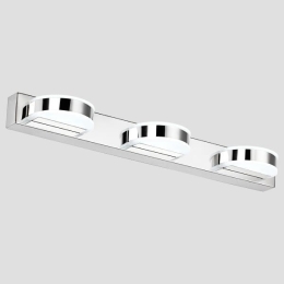 Φωτιστικό μπάνιου led οβάλ νίκελ μεταλλικό 50x10 εκ