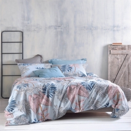 Solange μπλε εμπριμέ σεντόνια Next σετ των τεσσάρων 230x260 εκ
