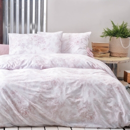Lucette Nova ροζ σετ σεντόνια 160x260 εκ