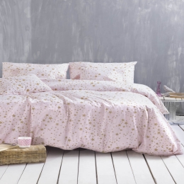 Estella σετ σεντόνια υπέρδιπλα diva με λάστιχο ροζ 165x205 συν 25 εκ