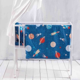 Space odyssey σεντόνι λίκνου 80x110 εκ