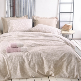 Oliver Diva μπεζ σετ κουβερλί 220x240 εκ