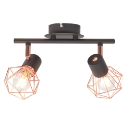  Φωτιστικό Σποτ Ράγα με 2 Λαμπτήρες LED Filament 8 W