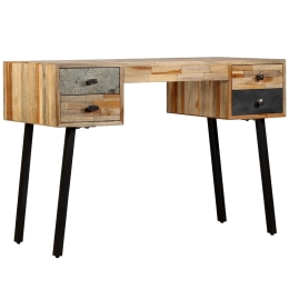 Σεκρετέρ από μασίφ ανακυκλωμένο ξύλο teak 110x50x76 εκ