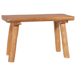 Πάγκος κήπου από μασίφ ξύλο teak 80x40x46 εκ