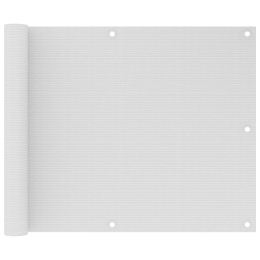 Διαχωριστικό Βεράντας Λευκό 75 x 500 εκ. από HDPE