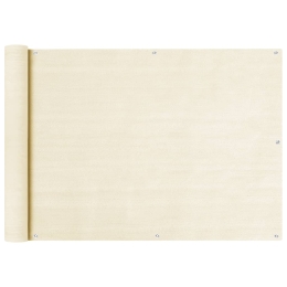 Διαχωριστικό Βεράντας Κρεμ 75 x 500 εκ. από HDPE 