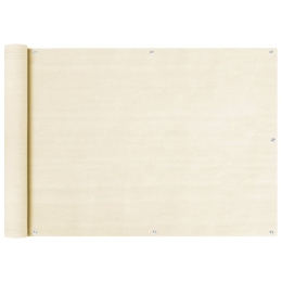 Διαχωριστικό Βεράντας Κρεμ 75 x 600 εκ. από HDPE 