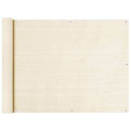 Διαχωριστικό Βεράντας Κρεμ 90 x 500 εκ. από HDPE