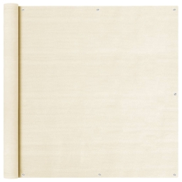 Διαχωριστικό Βεράντας Κρεμ 120 x 600 εκ. από HDPE