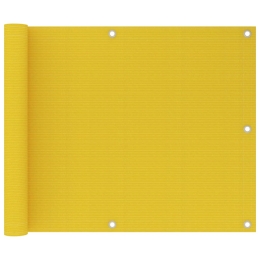 Διαχωριστικό Βεράντας Κίτρινο 75 x 600 εκ. από HDPE