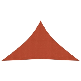 Πανί Σκίασης Τερακότα 3,5 x 3,5 x 4,9 μ. από HDPE 160 γρ./μ²