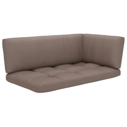 Μαξιλάρια καναπέ τριών τεμαχίων taupe 103 εκ