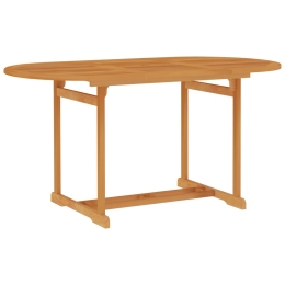 Τραπέζι κήπου από μασίφ ξύλο teak 150x90x75 εκ