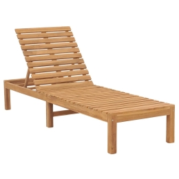 Ξαπλώστρα από μασίφ ξύλο teak