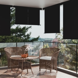 Σκίαστρο Βεράντας Πλαϊνό Μαύρο 170 x 250 εκ.