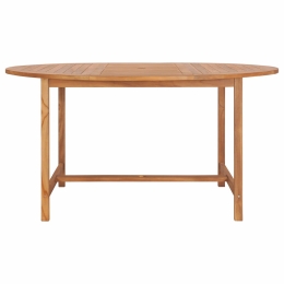 Τραπέζι κήπου από μασίφ ξύλο teak 150x76 εκ