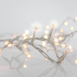 288 led flashing επεκτεινόμενη συμμετρική κουρτίνα θερμό λευκό φως και διάφανο καλώδιο IP44 6x0.6μ