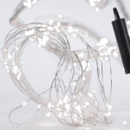 400 Mini Led χταπόδι με μετασχηματιστή ρεύματος ασημί χάλκινο καλώδιο IP44 λευκό ψυχρό φως 5μ