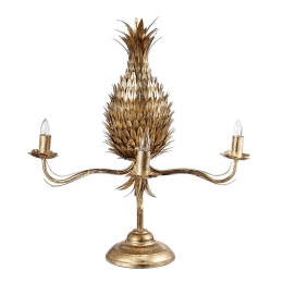 Pineapple επιτραπέζιο φωτιστικό σε χρυσή απόχρωση 61x65 εκ
