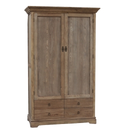 Ντουλάπα από ξύλο μασίφ δίφυλλη 130x60x210 εκ
